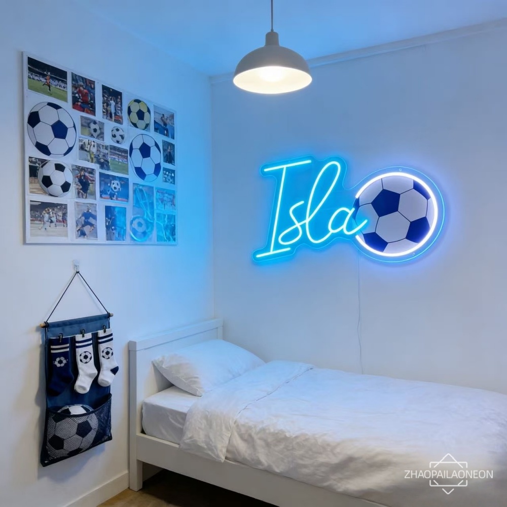 Commercial Wall Printing - Letrero de neón personalizado con nombre,