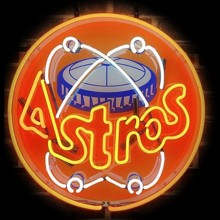 Commercial Wall Printing - Housto Astro-letreros de neón con bombilla