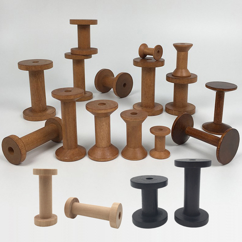 Commercial Embroidery Machine - 10 unids/set carretes de madera Natural
