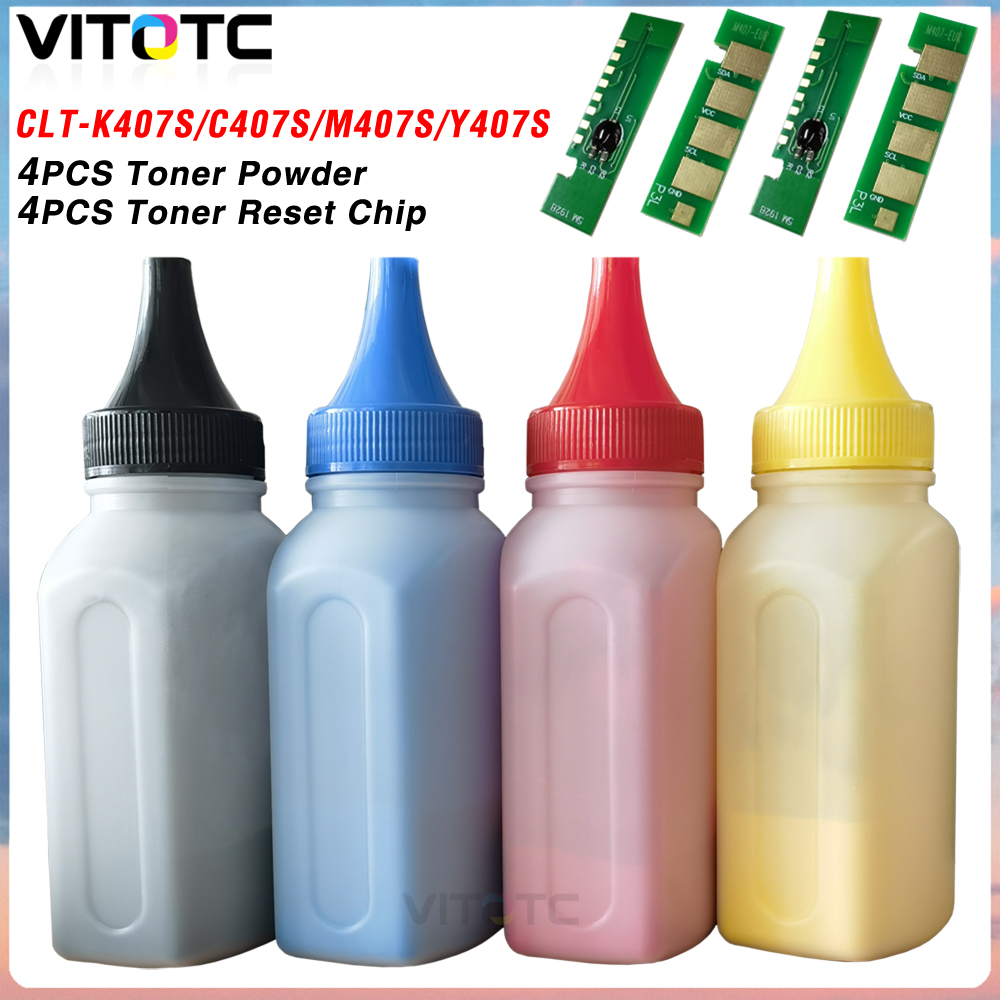 Laser Toner Powder - Kit de chip de tóner CLT-K407S